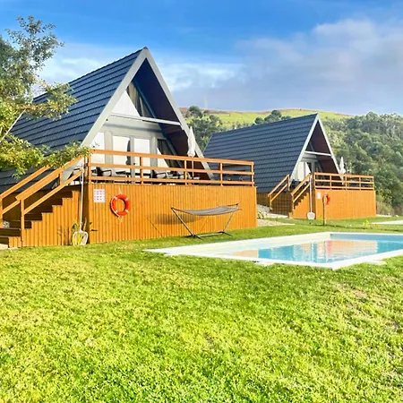 Horská chata Luna In Rio Escapadinha No Geres, A-frame Aconchegante Vista Rio E Montanha Aquecimento, Total Privacidade