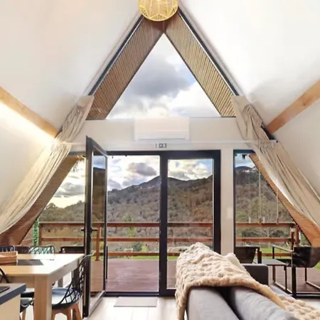 Luna In Rio Escapadinha No Geres, A-frame Aconchegante Vista Rio E Montanha Aquecimento, Total Privacidade Chalet Ponte da Barca