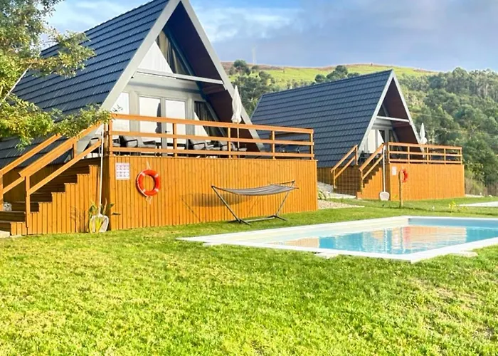 Chalet Luna In Rio Escapadinha No Geres, A-frame Aconchegante Vista Rio E Montanha Aquecimento, Total Privacidade