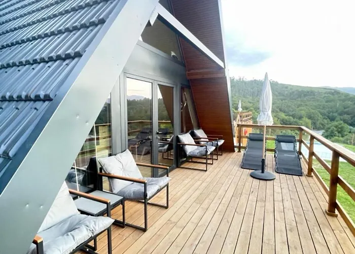 Chalet Luna In Rio Escapadinha No Geres, A-frame Aconchegante Vista Rio E Montanha Aquecimento, Total Privacidade