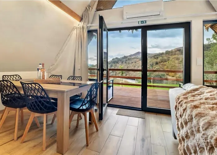 Chalet Luna In Rio Escapadinha No Geres, A-frame Aconchegante Vista Rio E Montanha Aquecimento, Total Privacidade